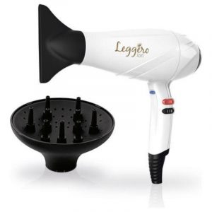 Ga.ma a21 leggero asciugacapelli 2100w, bianco
