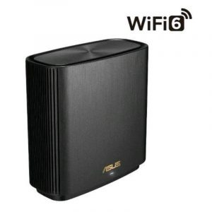 Asus zenwifi xt9 router estensibile sistema wifi 6 mesh tribanda ax7800 fino a 530 m2 wifi a 7.8 gbps 3 ssid sicurezza di rete e controlli parentali porta 2.5 g colore nero 1pz
