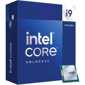 Intel i9-14900kf processore 24 core cache 36mb frequenza turbo 6ghz lga 1700 box