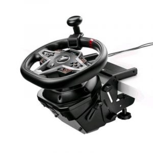 Thrustmaster simtask steering kit, supporto per volante e pomello rotante per lo sterzo per simulazioni di guida di veicoli pesanti, compatibile con i volanti t128 e t248