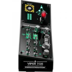 Thrustmaster viper panel per pc pannello di controllo retroilluminato utilizzabile da solo o con il viper tqs 43 pulsanti azione in metallo rilascio trim carrello di atterraggio