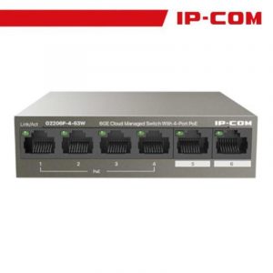 Ip-com g2206p-4-63w switch di rete gestito 4 porte rj-45 full duplex supporto poe