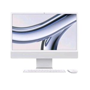 Apple imac 4.5k all in one 24 retina display 4.5k ultra hd 4480 x 2520 m3 chip cpu 8-core 10-core gpu ram 8gb ssd 256gb wi-fi 6e argento