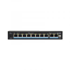 Switch poe+ 8p 10/100fe+2puplink gigabt