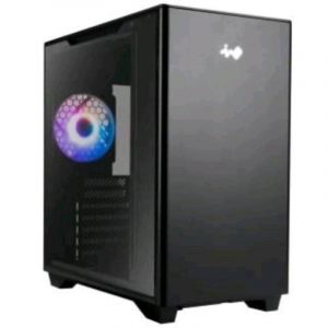 Inwin a5 case midi tower atx 1 ventola installate illuminazione led rgb pannello in vetro temperato black
