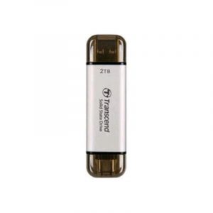 Transcend esd310 ssd esterno portatile 2.000gb usb 3.2 gen 2x1 1 x usb-a 1 x usb-c argento