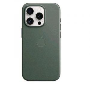 Apple iphone 15 pro custodia magsafe in tessuto finewoven evergreen