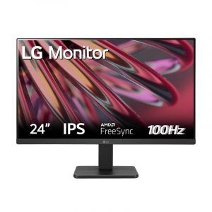 Lg 24mr400 monitor per pc full hd, ips, freesync 100hz, nero