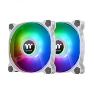 Thermaltake pure duo 14 kit 2 ventole argb sync 2×140 mm colore bianco