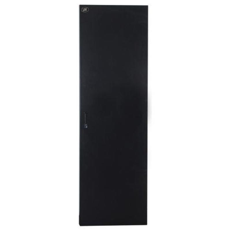 Link porta in metallo pieno nera per armadi link 32u larghezza 600mm con serratura