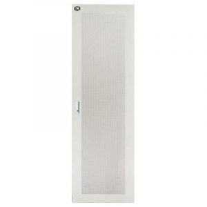 Link porta in metallo traforata grigia per armadi 32u larghezza 600mm con serratura