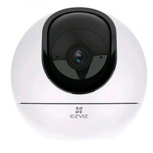 Ezviz h6 telecamera da interno motorizzata 5mpx wi-fi dual band + ethernet visione 360 gradi audio bidirezionale rilevamento attraverso ai intelligenza artificiale