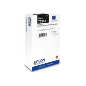 Epson t7561 durabrite cartuccia inchiostro nero taglia l 50 ml per wf-8090, wf-8590 2.500 pagine
