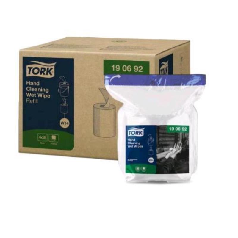 Tork ricarica secchiello panni mani umidificati bianco conf 4 pz.