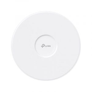 Tp-link omada eap773 access point wirlesee tri-band 2.4-5-6ghz wi-fi 7 9300 mbit/s poe montabile a soffitto o a parete bianco