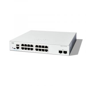Cisco catalyst 1200-16t-2g switch gestito l3 – 16 x 10/100/1000 + 2 x gigabit ethernet sfp bianco montabile su rack