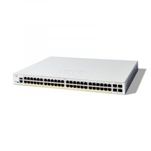 Cisco catalyst 1300-48p-4x switch gestito l3 – 48 x 10/100/1000 (poe+) + 4 x 10 gigabit sfp+ poe+ (375 w) montabile su rack