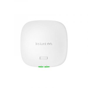 Hpe networking instant on ap32 (rw) access point dual radio tri band 2 x 2 wi-fi 6e 2400 mbit/s poe montabile a parete o a soffitto bianco