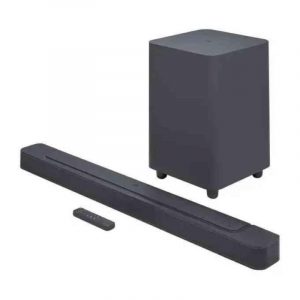 Jbl bar 500 soundbar a 5.1 canali per tv e subwoofer wireless con telecomando nero