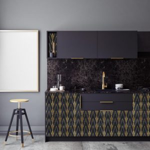 Pellicola adesiva Black Geometric
