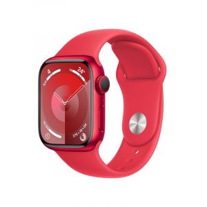 Apple Watch Series 9 GPS + Cellular Cassa 41m in Alluminio (PRODUCT)RED con Cinturino Sport Band - S/M