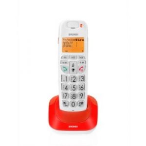 Brondi Bravo Bright Telefono DECT Identificatore di chiamata Rosso