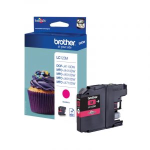 Brother LC123M cartuccia d'inchiostro 1 pz Originale Magenta