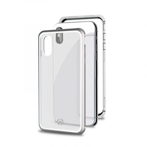Celly Attraction custodia per cellulare 16.5 cm (6.5") Cover Nero, Argento