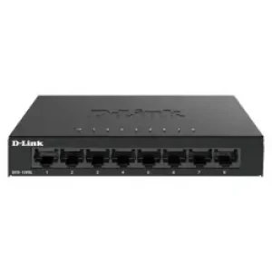 D-Link DGS-108GL switch di rete Non gestito Gigabit Ethernet (10/100/1000) Nero