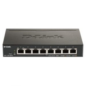 D-Link DGS-1100-08PV2 switch di rete Gestito L2/L3 Gigabit Ethernet (10/100/1000) Supporto Power over (PoE) Nero