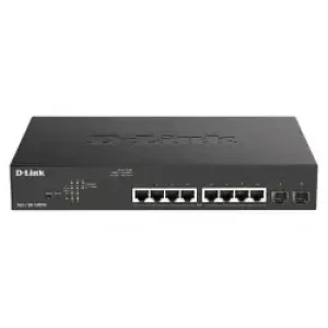 D-Link DGS-1100-10MPV2 switch di rete Gestito L2 Gigabit Ethernet (10/100/1000) Supporto Power over (PoE) 1U Nero
