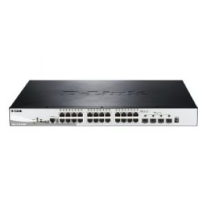 D-Link DGS-1510-28XMP switch di rete Gestito L2/L3 Gigabit Ethernet (10/100/1000) Supporto Power over (PoE) Nero, Grigio