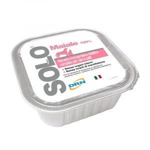 DRN Solo Maiale Umido per Cani e Gatti Peso Confezione 100 g - KIT 6x