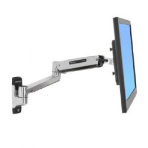 Ergotron LX Sit-Stand Wall Mount LCD Arm 106.7 cm (42") Acciaio inossidabile Parete