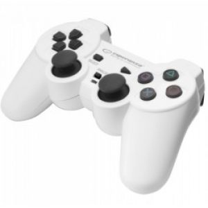 Esperanza EGG107W periferica di gioco Nero, Bianco USB 2.0 Gamepad Analogico/Digitale PC, Playstation 3