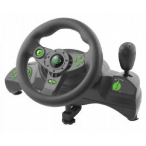 Esperanza EGW102 periferica di gioco Nero, Verde USB Volante Digitale PC, Playstation 3