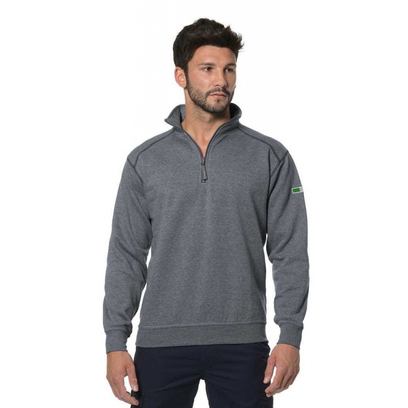 Felpa zip corta Logica Ambra 1/4/5/6 Taglia da S a XXXL