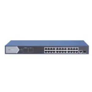 Hikvision DS-3E0526P-E switch di rete Non gestito Gigabit Ethernet (10/100/1000) Supporto Power over (PoE) Blu