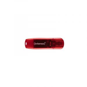 Intenso Rainbow Line unità flash USB 128 GB tipo A 2.0 Rosso, Trasparente