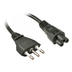 Lindy 2m, CEI23-16-VII - IEC 320 C5 Nero Accoppiatore