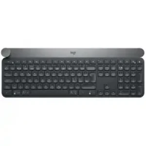 Logitech Craft Advanced keyboard with creative input dial tastiera RF senza fili + Bluetooth QWERTY Nordic Nero, Grigio