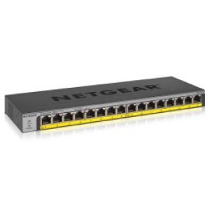 NETGEAR GS116LP Non gestito Gigabit Ethernet (10/100/1000) Supporto Power over (PoE) Nero