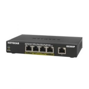NETGEAR GS305Pv2 Non gestito Gigabit Ethernet (10/100/1000) Supporto Power over (PoE) Nero