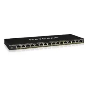 NETGEAR GS316P Non gestito Gigabit Ethernet (10/100/1000) Supporto Power over (PoE) Nero
