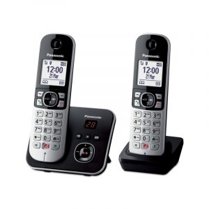 Panasonic KX-TG6862JTB Telefono DECT Identificatore di chiamata Nero, Argento