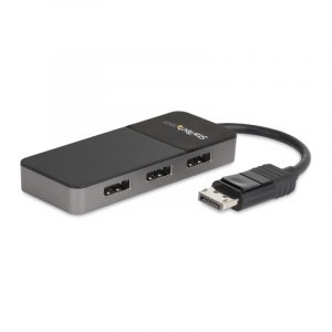 StarTech.com Adattatore multi monitor a 3 porte - DisplayPort 1.4 3x Video Splitter Doppio o triplo 4K Laptop/Desktop DP MST