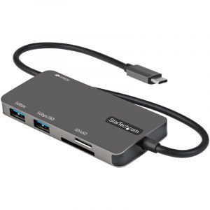 StarTech.com Adattatore multiporta USB C - da USB-C a 4K HDMI, 100W Power Delivery Pass-through, slot SD/MicroSD