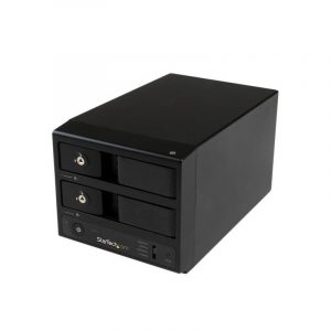 StarTech.com Box Esterno HDD per Disco Rigido SATA III 3.5" USB 3.0 con UASP - Enclosure Case a doppio Bay Hot Swap 6 Gbps