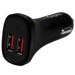 StarTech.com Caricatore da Auto con doppia porta USB - 24W/4.8A Nero