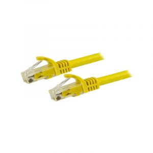 StarTech.com Cavo patch CAT6 1.5 m - Filo di rame al 100% Connettore antistrappo Giallo